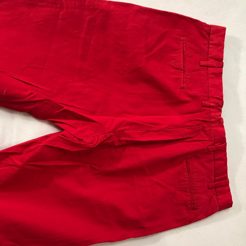 SID MASHBURN RED STRAIGHT LEG TROUSER SZ 38 PANTS - Picture 3 of 6